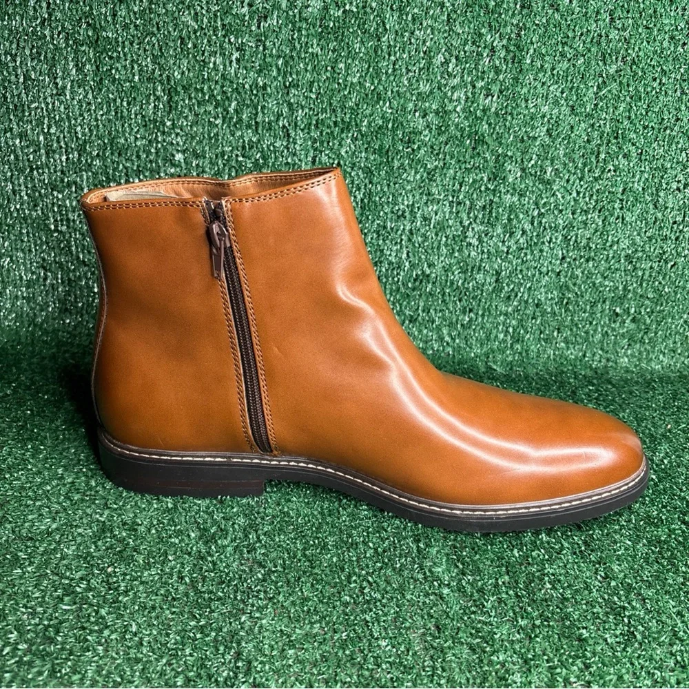 NEW - Kenneth Cole Reaction Ely Vegan Leather Zipper Chelsea‎ Boot Men's Size 13
